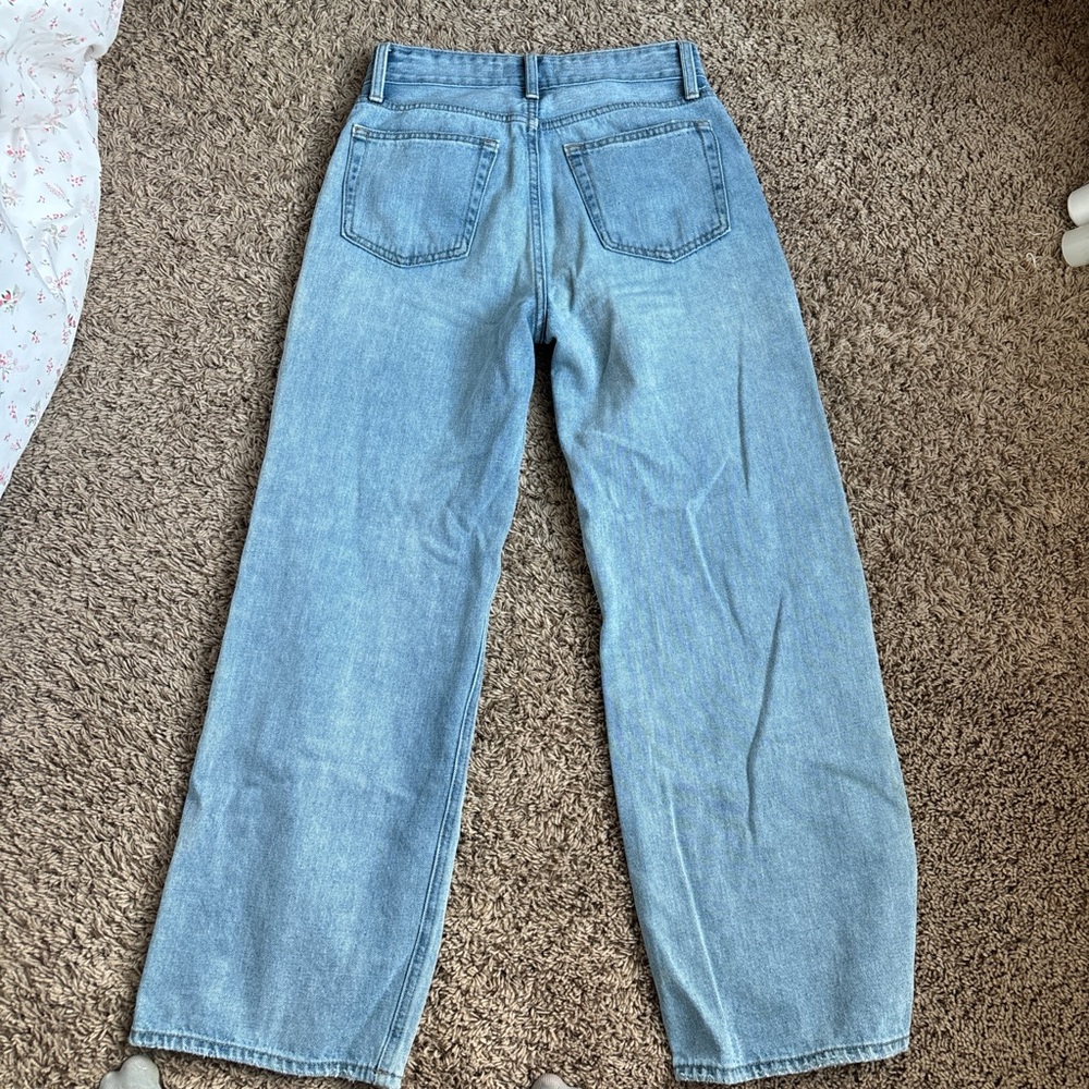 Light Blue Wide-Leg Women’s Jeans
